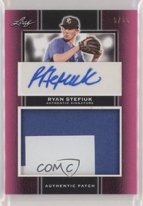 2019 Leaf Perfect Game National Showcase Pink /10 Ryan Stefiuk Patch Auto