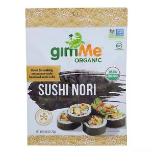 Gimme Seaweed Snacks 100% Organic Roasted Seaweed Sushi Nori - Wrap N' Roll -... - Picture 1 of 2