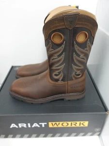 Ariat 10034717 Groundwork Wide Square Toe Steel Toe Work Boot - Picture 1 of 5