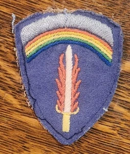 Original WWII US Supreme HQ Command Theater Made SSI Patch  - Picture 1 of 2