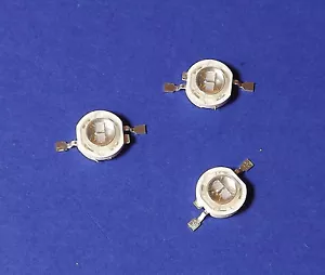 3x 5W POWER UV LED emettitore 390nm ultravioletto banconota denaro luce nera - Foto 1 di 3