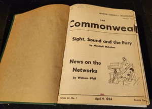 1954 THE COMMONWEAL MAGAZINE BOUND LOT 26 ISSUES MOUNIER ALCIDE DE GASPERI! - Bild 1 von 7