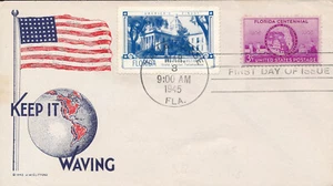 PATRIOTIC MILITARY WORLD WAR II SOLDIER'S MAIL FDC EVENT POSTCARD JULY 4TH #35 - Picture 1 of 1