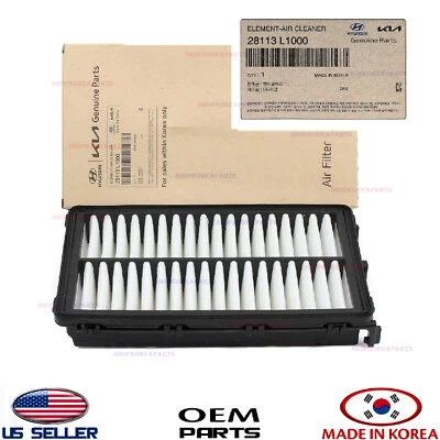Filtro de Aire Motor Original ⭐OEM⭐ Hyundai Kia *Ver Compatibilidad 28113L1000 Foto 1 de 3