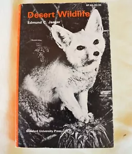 c1968 Softcover Desert Wildlife by Edmund C Jaeger Stanford University Press - Picture 1 of 17