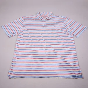 Peter Millar Polo Shirt XL Multicolor Striped Pima Cotton Casual Golf Mens - Picture 1 of 9