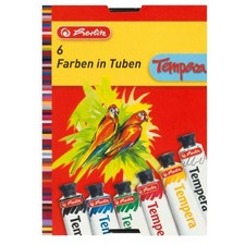 Herlitz 8643041 16ml 6pezzo(i) Nero, Blu, Verde, Rosso, Giallo pittura ad acqua