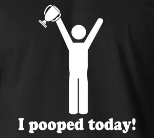 ¡Hoy he hecho caca! Camiseta Pooping Champ Humor Impresa en Pantalla S-6XL - Imagen 1 de 14