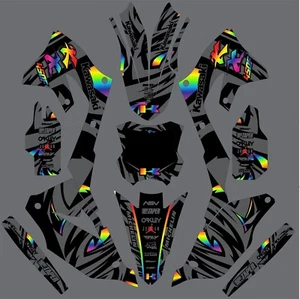 Kit gráfico para Kawasaki KXF450 KX450f KX 450f 2019 2020 2021 calcomanía arco iris - Imagen 1 de 1