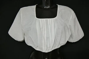 Gr.48 Dirndlbluse weiß Bluse für Dirndl Isola Baumwollmischung Spitze B10992 - Bild 1 von 4