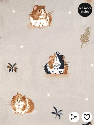 NUEVO CON ETIQUETAS GEORGE COBAYAS ESTAMPADO CREMA NATURAL SUAVE POLAR TIRO 120cm x 150cm nuevo Foto 1 de 4