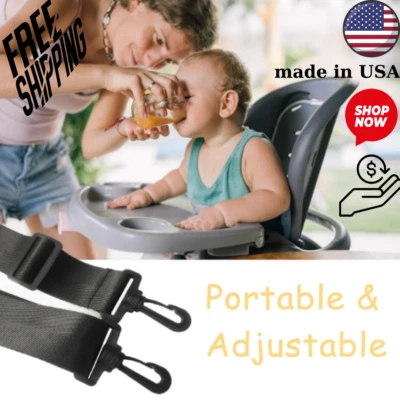 Correas ajustables para silla alta, cinturón de seguridad universal para bebé de 5 puntos para cochecitos Foto 1 de 4