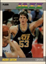 1987-88 Fleer Utah Jazz Basketball Card #32 Mark Eaton
