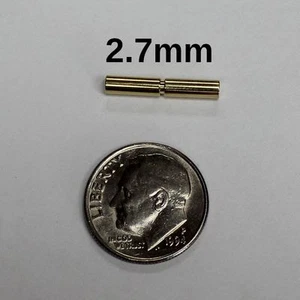 14K 14Kt Yellow Gold Bayonet Clasp 2.7mm  3mm  3.5mm  4mm  4.5mm  5mm - Picture 1 of 12