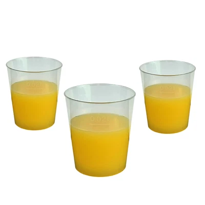 GASTRO-BEDARF-GUTHEIL Mehrweg Schnapsgläser 2cl PP Shots Stamperl Pinneken Medikamentenbecher