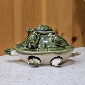 Statuina testa di bobble in ceramica smaltata 6" testa mobile gambe e coda - Foto 1 di 5