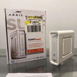 ARRIS SURFboard SB6190 DOCSIS 3.0 Modem w/ Box, AC, Docs & Protective Film - Zdjęcie 1 z 4