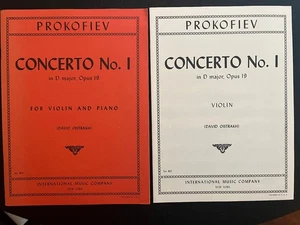 Prokofiev Violin Concerto No. 1, Op. 19 International Edition - Picture 1 of 4