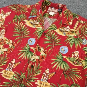 RJC Classic Hawaiian Christmas Shirt Herren Medium Floral Made in Hawaii - Bild 1 von 7
