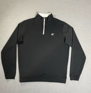 Peter Millar Perth Performance 1/4 Zip Element 4 Men Small Caves Valley Club - Picture 1 of 16