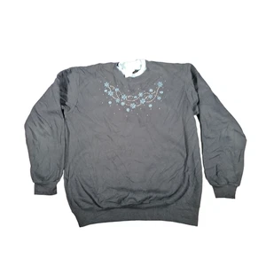 Country Store Christmas Jumper Sweater Sweatshirt Navy Blue Medium Vintage Y2K - Picture 1 of 12