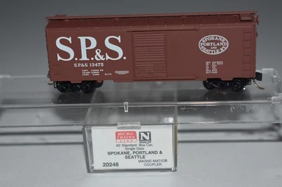 N Scale MTL 20246 Spokane Portland & Seattle 40' Single Door Boxcar C54838 - Image 1 of 2