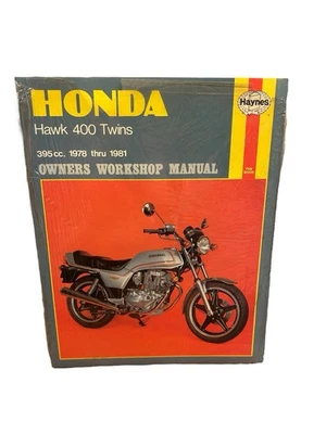 Haynes HONDA Hawk 400 gemelos 395 cc. Manual de taller del propietario 1978 a 1981 sellado Foto 1 de 2