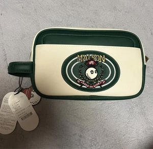 Malbon Golf Cart Bag Clutch Pouch Women's Whita × Green Brand new unused Sport - Picture 1 of 12