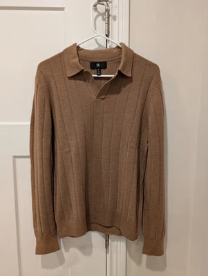 Polo tejido lana merino dorado Banana Republic Foto 1 de 3