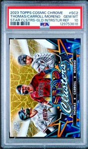 Corbin Carroll/Moreno 2023 Topps Cósmicos Star Clusters Oro Interestelar POP 1 - Imagen 1 de 2