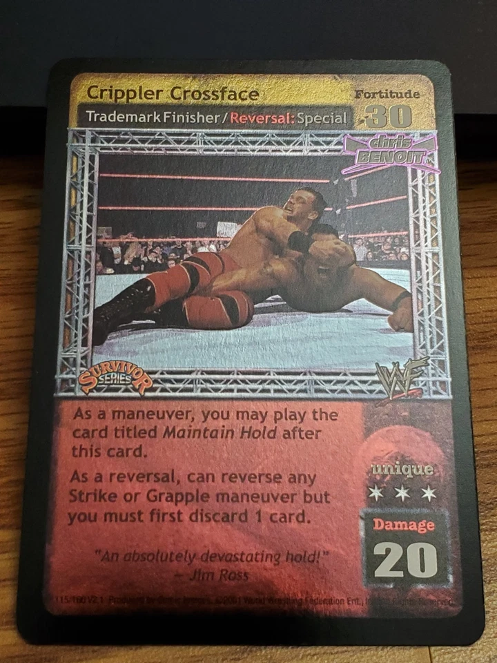 WWE WWF Raw Deal CCG - Crippler Crossface - Ultra Rare - SS1 - Image 1 of 1