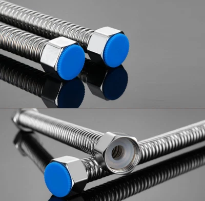  1/2" 3/4" Edelstahl V2A 0,1M-10M Duschschlauch Brauseschlauch mit IG-Anschluss  - Bild 1 von 4