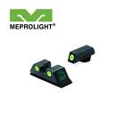 Viseur nocturne Meprolight Tru-Dot pour Glock 9 mm, 0,357 Sig, 40 S&W, 45 GAP - ML-10224
