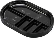 Resin Smoke-effect Vanity Tray 25cm x 8cm w/ 5 Compartments - Black 