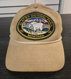 Vintage 1980er K Products Glacier National Park Montana Truckermütze verstellbar - Bild 1 von 7