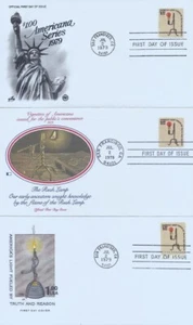 1610 $1 RUSH LAMPE - Posten von 5 verschiedenen FDC's - Bild 1 von 2