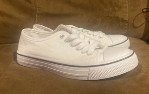 Charles Albert Casual Sneakers Womens Size 10 White Collective Soles Low Top New - Picture 1 of 4