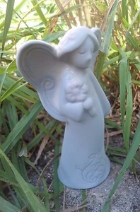 Latex angel with flower mold 5" x 2.5" W at wings plaster cement mould - Picture 1 of 3