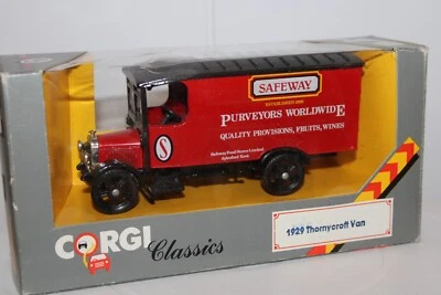 Corgi Classics Thornycroft Box Van "Safeway" Purveyors Worldwide   1:50s - Image 1 of 4