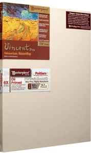 MASTERPIECE Vincent Pro 7/8” Deep Linen 14.1oz Cream Canvas 14”x34” - Picture 1 of 4