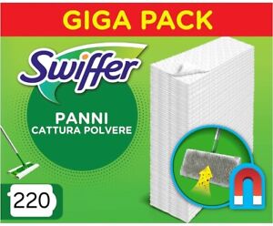Swiffer Dry Panni Catturapolvere Confezioni da 220 Pezzi Ricariche GIGA PACK 