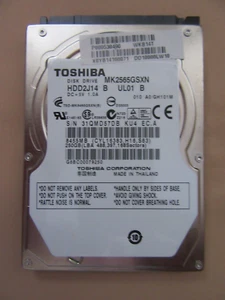 Toshiba MK2565GSX 250GB 2.5" SATA Hard Disk Drive HDD - Afbeelding 1 van 2