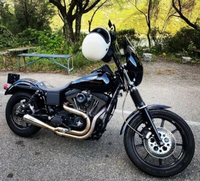 Sistema de tubos de escape 2 en 1 apto para Harley-Davidson Dyna Softail 1999-2016 Foto 1 de 4