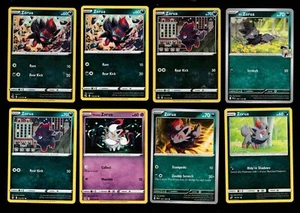 Zorua Pokemon Card Collection Set of 8 English Cards Cute NM - Picture 1 of 1