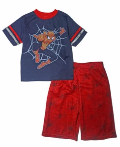 Spider-Man Boys Two-Piece Short Set Size 4 5/6 7 - Picture 1 of 1