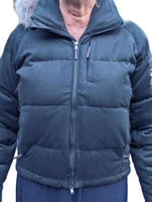 Polo Ralph Lauren Women's Green Fur Trim Down Puffer Hooded Bombar Coat - Image 1 of 4