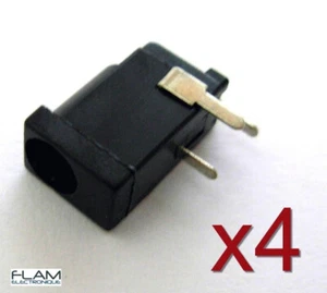 4x Connecteur à souder DC prise femelle 4x1mm / 4x Power supply female connector - Foto 1 di 10