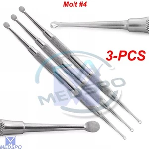Elevador de periostio quirúrgico levantamiento de senos dental cureta mollt # 4 herramientas de implante - Imagen 1 de 5