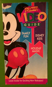 Disney Video Guide Booklet~USED~Vintage 1993 New Release Insert 1990s VHS Movies