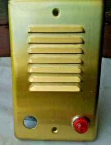 Teletalk by Faraday #3D45 Gold Decorative Call Panel Vintage Audio NO SPEAKER - Picture 1 of 13